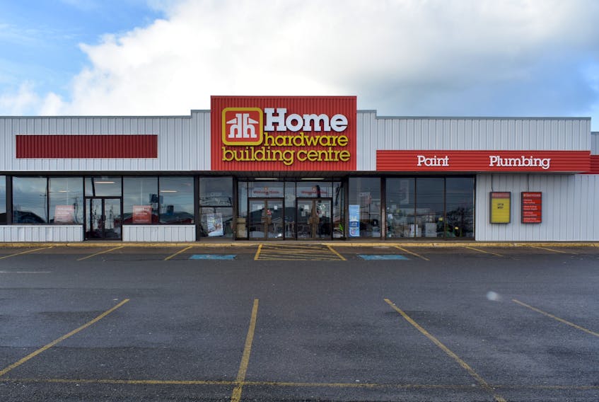 Harbax Home Hardware Building Centre on Sterling Road in Glace Bay is seen Tuesday. The family-owned store closed its doors after more than 50 years in business.