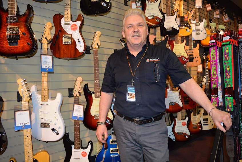 Dan MacKinnon, manager of the Long & McQuade Musical Instruments store in Sydney, says the musical instruments and equipment supply store could be in place at its new location on Prince Street by July if renovations stay on schedule.
