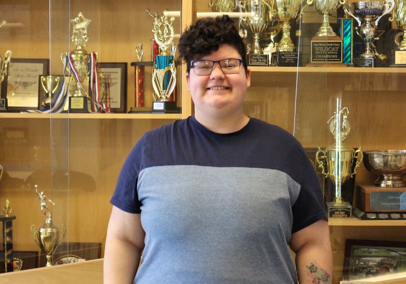Sefin Stefura, 18, is a Grade 12 student at Sydney Academy. He was recently awarded a $5,000 scholarship from the Horatio Alger Association of Canada. After overcoming many challenges after coming out as transgender when he was 13, he hopes to become a social worker.