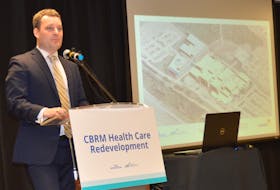 Health Minister Randy Delorey announced future plans for the Cape Breton Regional Hospital site at a news conference Monday in Membertou.
