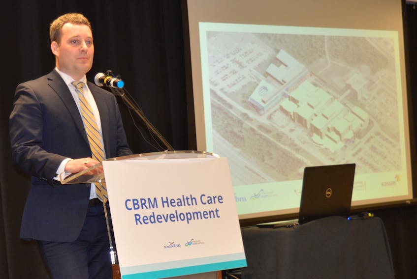 Health Minister Randy Delorey announced future plans for the Cape Breton Regional Hospital site at a news conference Monday in Membertou.
