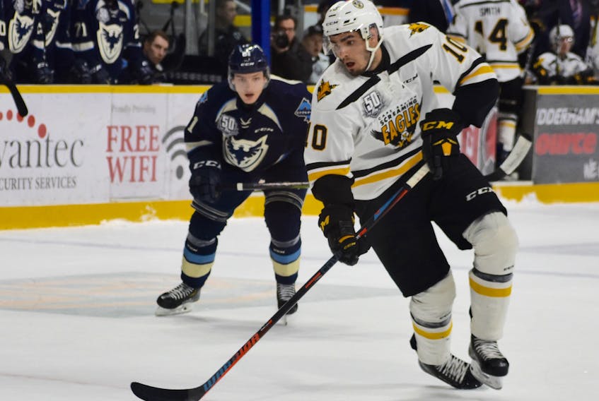 Shawn Boudrias is in his fourth season in the Quebec Major Junior Hockey League. The 19-year-old was drafted by the Minnesota Wild in the sixth round of the 2018 NHL Entry Draft last June.