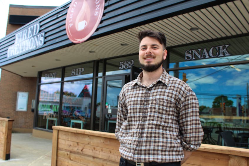 Cape Breton Regional Municipality regeneration co-ordinator Bradley Murphy has finished up his two-year stint in a position that was part of a government-funded pilot program that aids in the revitalization of downtown spaces. He’s standing outside the Fired Creations pottery painting café on George Street, one of the new businesses he helped get a footing in downtown Sydney.