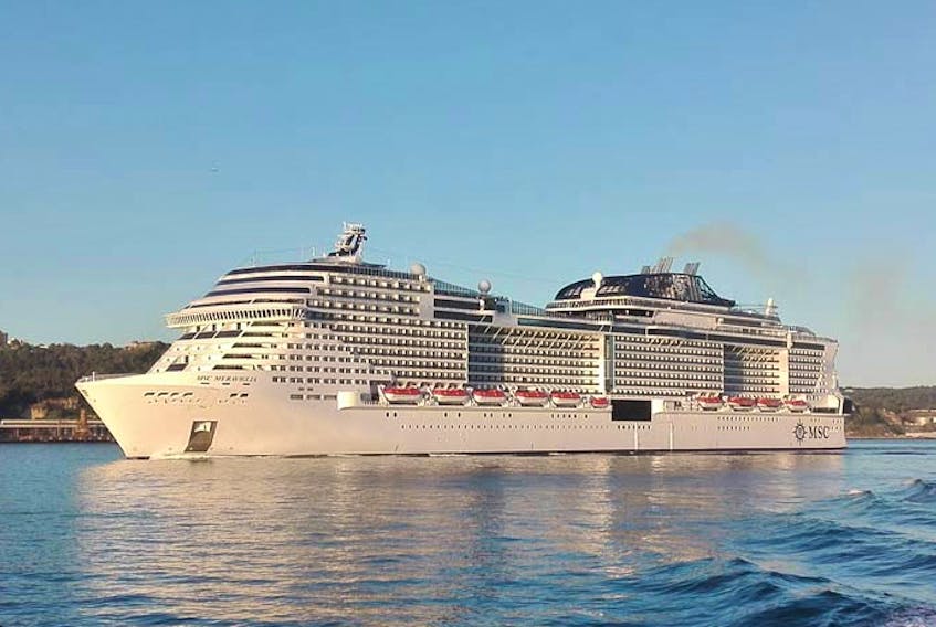The MSC Meraviglia at Lisbon, Portugal, on June 7, 2017. The cruise ship, currently the fourth largest in the world, will visit the port of Sydney on two stops in October 2019.