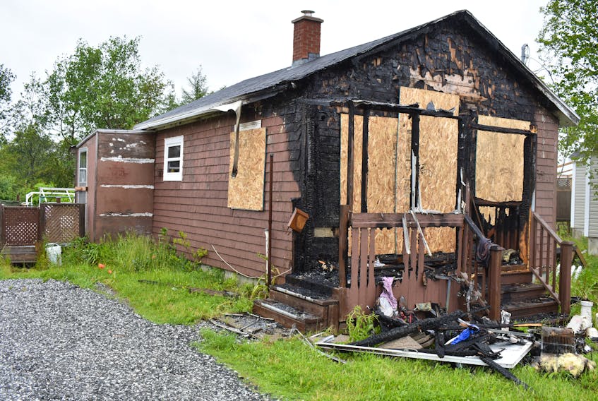 Shown is the aftermath of a house fire at 138 Stanley St., North Sydney. The fire happened on June 6 around 6 a.m. at the home owned by Linda Hiscott. The North Sydney resident lost all of her belongings in the fire.