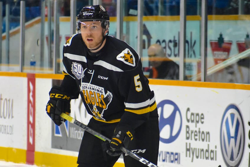 Antoine Crête-Belzile was acquired by the Cape Breton Screaming Eagles in June. The veteran defenceman is currently in his fourth year in the QMJHL, after spending the past three seasons with the Blainville-Boisbriand Armada.