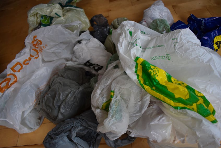 Film plastics, including plastic shopping bags, no longer have a final destination for recycling since China stopped accepting them on Jan. 1. The Nova Scotia government is considering banning them but so far municipalities in Cape Breton are not.