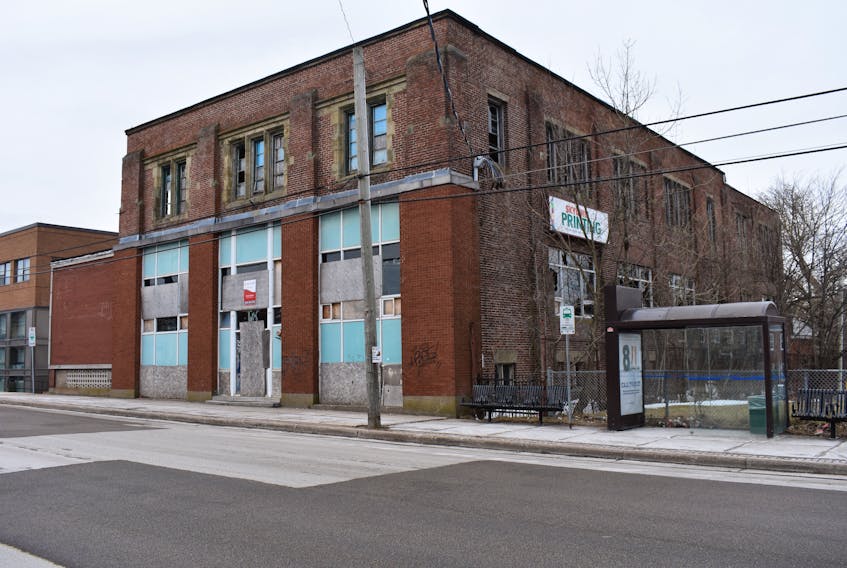 The former Cape Breton Post building at 75 Dorchester St. in Sydney has been on the market since Jan. 13. The long vacant building currently has an asking price of $495,000.