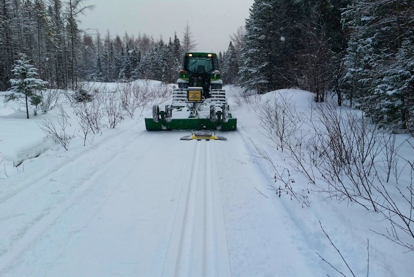 Victoria County invested in a track setter so that the Crowdis Mountain Snowmobile Club could groom its cross-country ski trail on Dennison Road, which is four kilometres outside of Baddeck.
