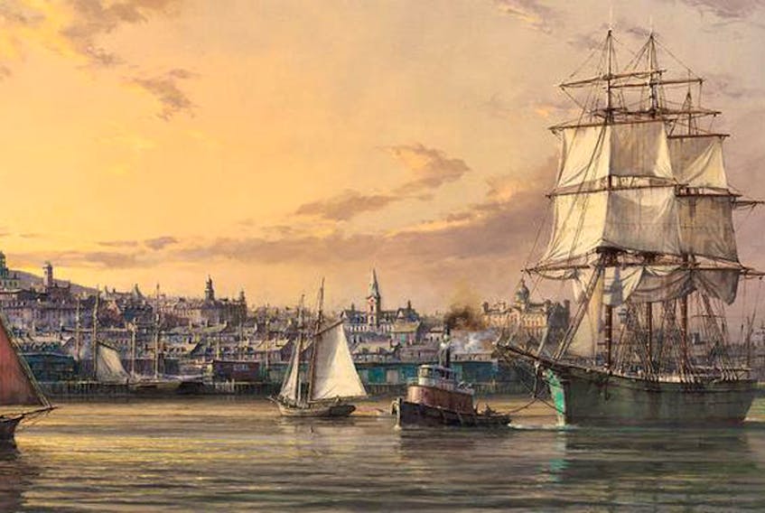 Harbourfront Sunset, one of many historic Halifax Harbour images painted by Dusan Kadlec who fell in love with the city after he left Czechoslovakia in 1968. - Contributed