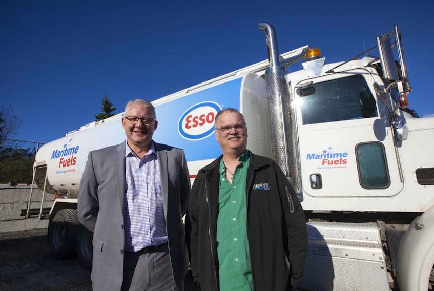 There has been a change of ownership in the home fuel industry. Charles Higgins, left, general manager of Maritme Fuels, has bought out Affordable Fuels from owner Steve Williams.