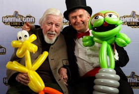 Halifax magician David Johnston got to present some of his balloon creations to Caroll Spinney, the puppeteer who’s played Big Bird on Sesame Street since 1969, last weekend in Hamilton, Ont.