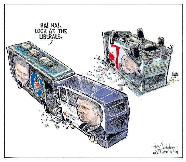 Michael de Adder's take on the current federal political climate.