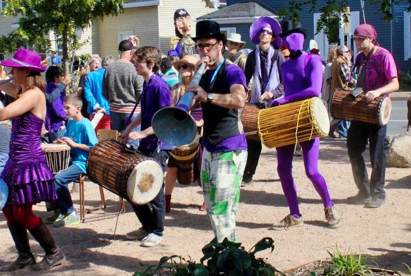 The Deep Roots Festival's annual Fresh Beats Rhythm Parade in Wolfville invites the public to join in the music-making with costumes and handmade instruments.
