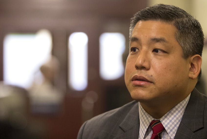 Eugene Tan, shown here in 2015, has asked to be released as counsel for Michael Raymond Kobylanski, saying "I feel that if I were to carry on … more disputes would likely arise, potentially causing further delays in the process.”