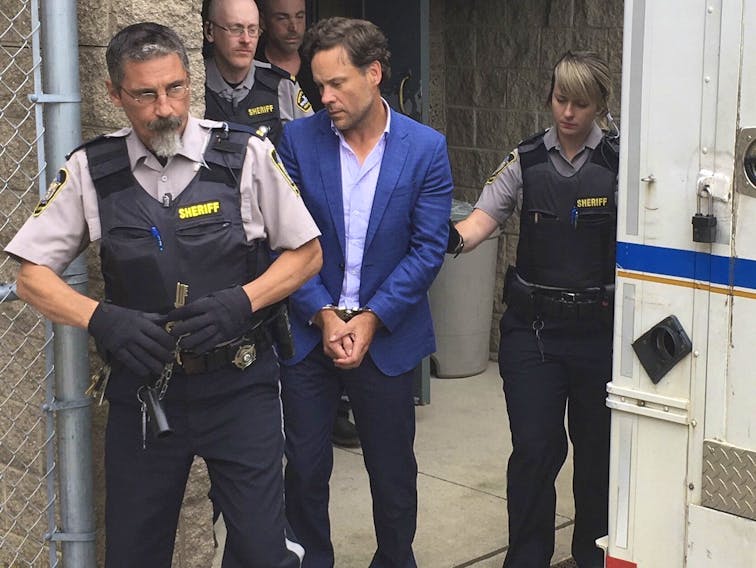 Paul Christopher Coburn is shown at Halifax provincial court in July 2017 after his arrest on sex-related charges involving a 15-year-old girl.