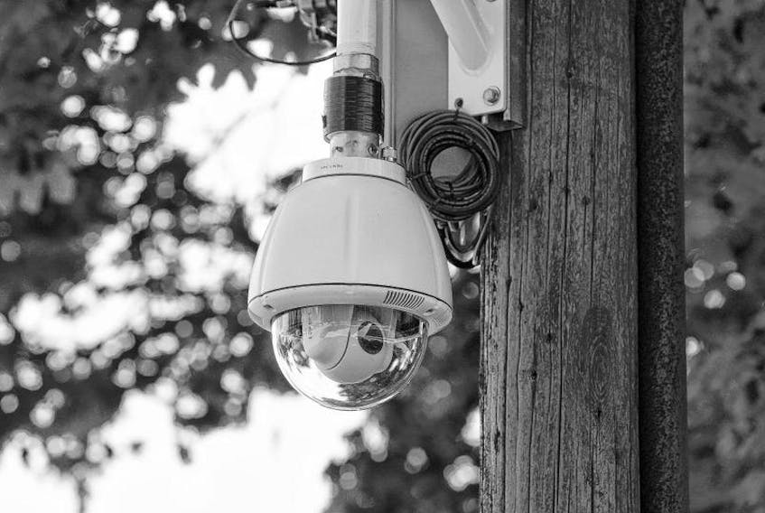 Security cameras have been installed at Cornwallis Park in front of the Westin Nova Scotian as part of security operations for the upcoming G7 conference in Halifax.