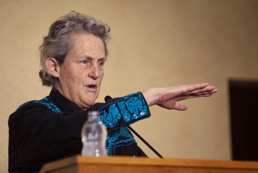 Guest speaker Temple Grandin speaks at the Atlantic Abilities Conference on Friday. Grandin is American professor of animal science at Colorado State University and consultant to the livestock industry on animal behaviour.