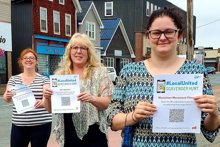 Truro & Colchester Chamber of Commerce staff are preparing for the inaugural #LocalUnited Scavenger Hunt across Truro & Colchester from Aug. 23 to 30 as part of a national shop local campaign. Seen in the photo from left are: staff members Jessica Netzke, Membership and Office co-ordinator; Sherry Martell, executive director and Chelsea Weatherbee, Events and Special Projects co-ordinator.