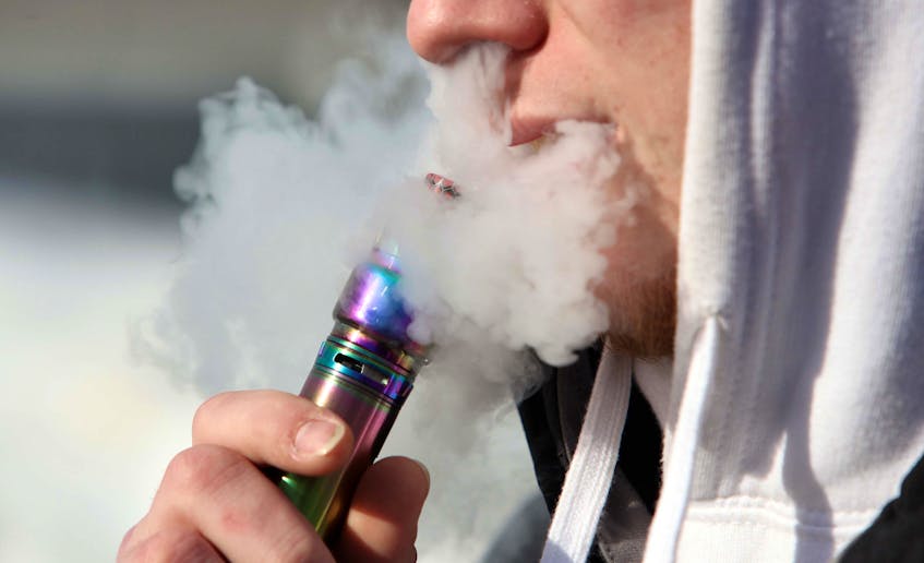 Photo of a 20-year-old vaping.