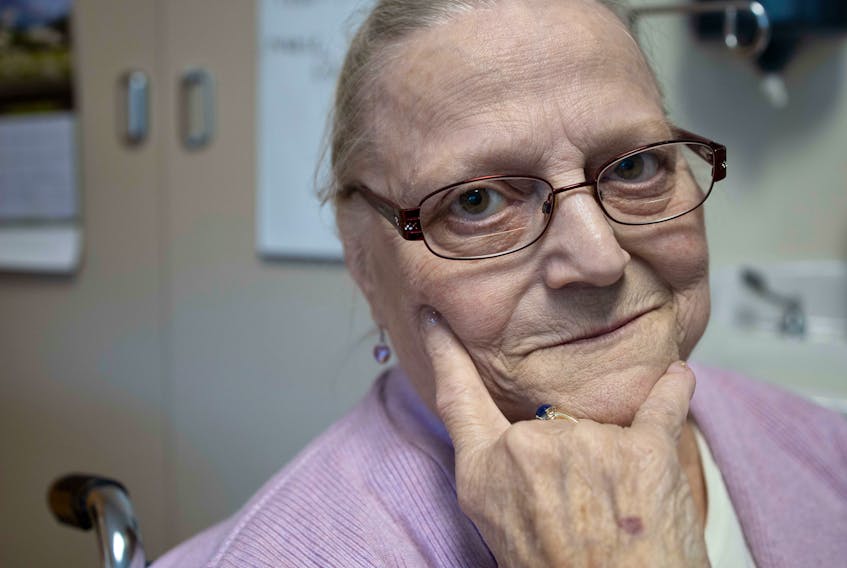 Elaine Flemming, shown on Nov. 21, 2019, has been at the South Shore Hospital in Bridgewater since July 2, 2019, because she has no place to go after her husband told her she couldn't come home.
