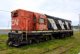 Locomotive 803 has been sitting in Carbonear for a number of years, but repairing it may be a rather costly endeavour.