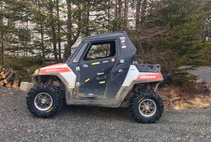 This 2012 Polaris side-by-side was stolen from a residential garage in Whitbourne during the night of Dec. 23.