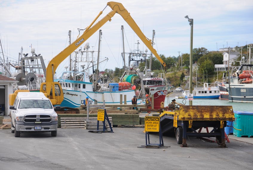 Ongoing construction work at the Port de Grave wharf is expected to finish up in November.