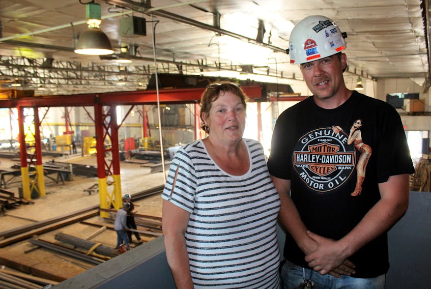 Susan Fitzgerald (left) and her son Paul are president and vice president of Fitz’s Mobile Welding Inc.