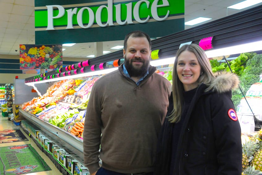 John Pritchett is the general manager for all three Powell's Supermarket stores in the Conception Bay North area, and Erin Higdon is the vice president of Atlantic Grocery Distributors. Both businesses are part of the Powell Group of Companies.