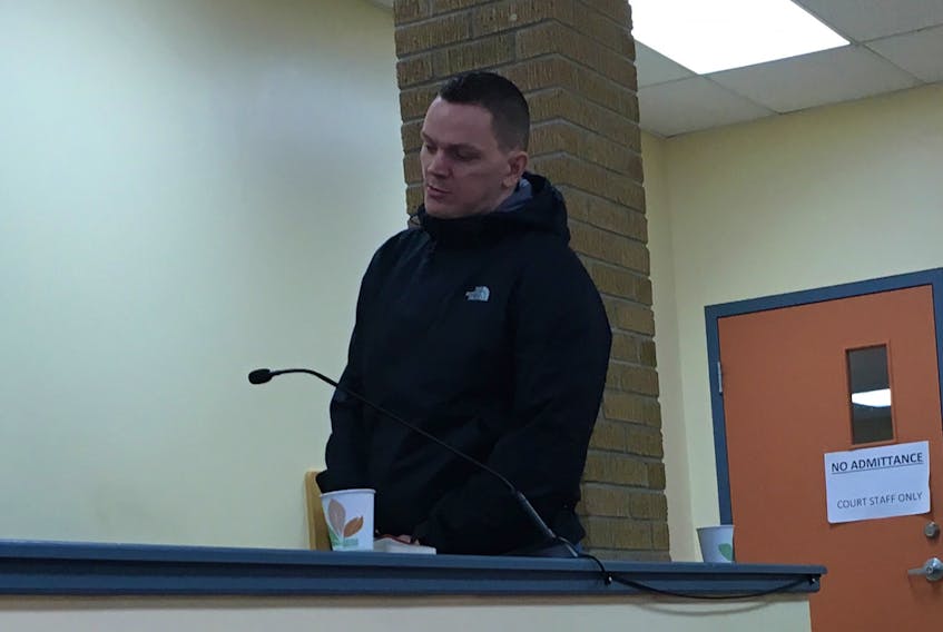 Robert Noftall at Harbour Grace Provincial Court on Wednesday, April 18.