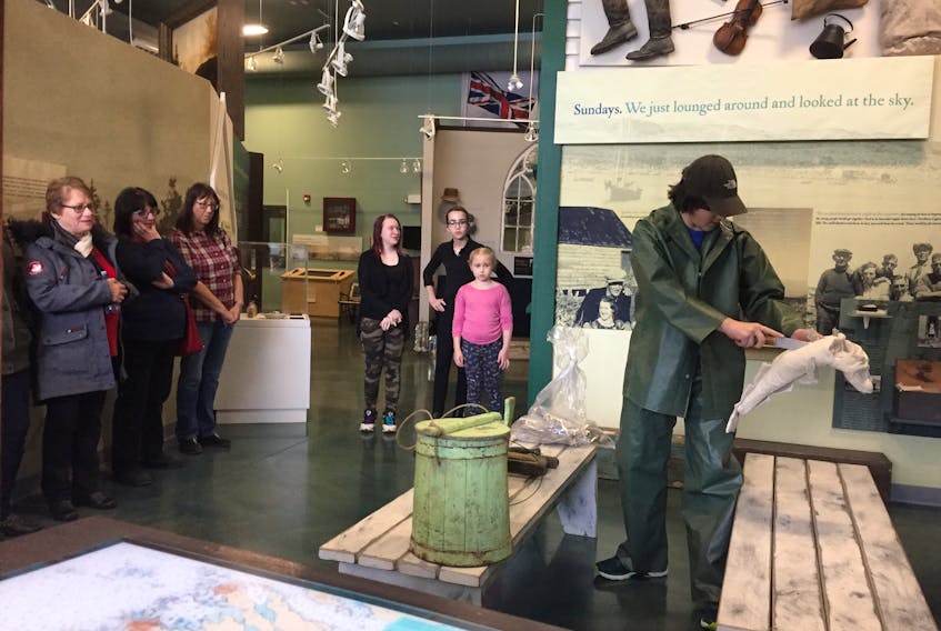 Amalgamated Academy students conducted tours of the museum at the Cupids Legacy Centre on Saturday, Feb. 16, as part of a fundraising event to support Indigenous communities.