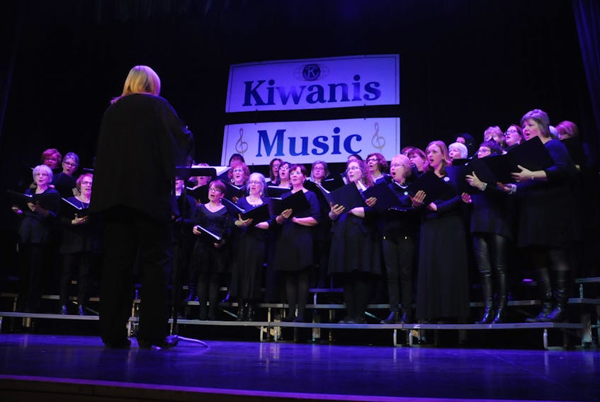 Sonya Gosse conducts the Celeste community choir, which was recommended to compete in the provincial Kiwanis music festival.