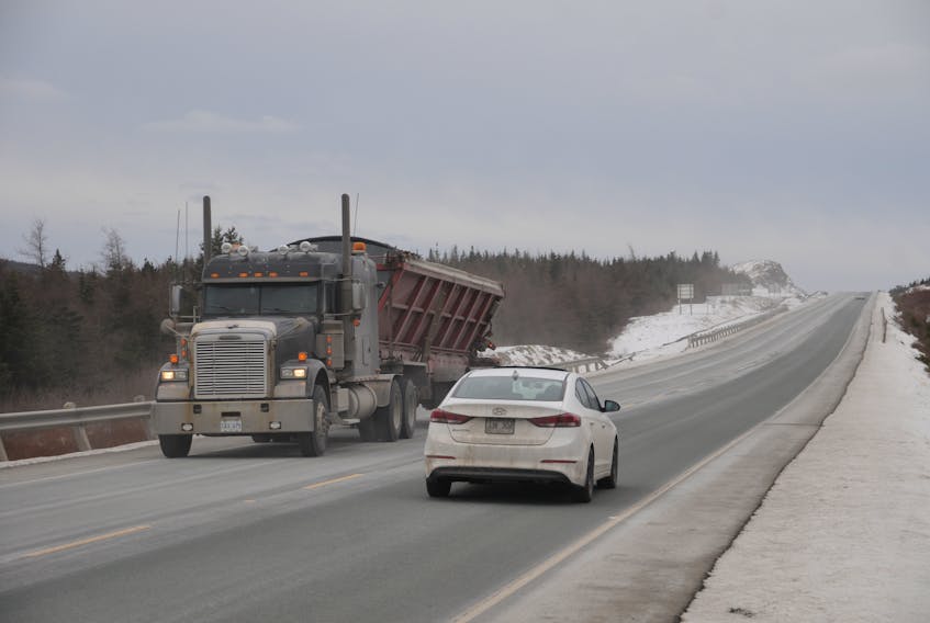 Work has been underway recently to get speed signs set up on Veterans Memorial Highway. The province expects the full upgrade, including extra lanes and rumble strips along the centre line, will be completed in the early summer.