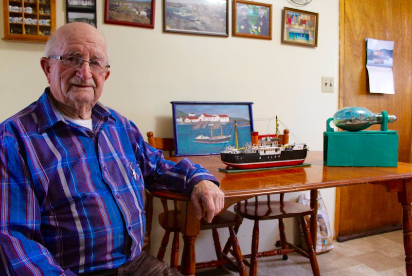 Heber McGurk served as quartermaster and master watch aboard the SS Kyle in the 1960s. Now, he keeps those memories alive through artistic projects inspired by his time at sea.