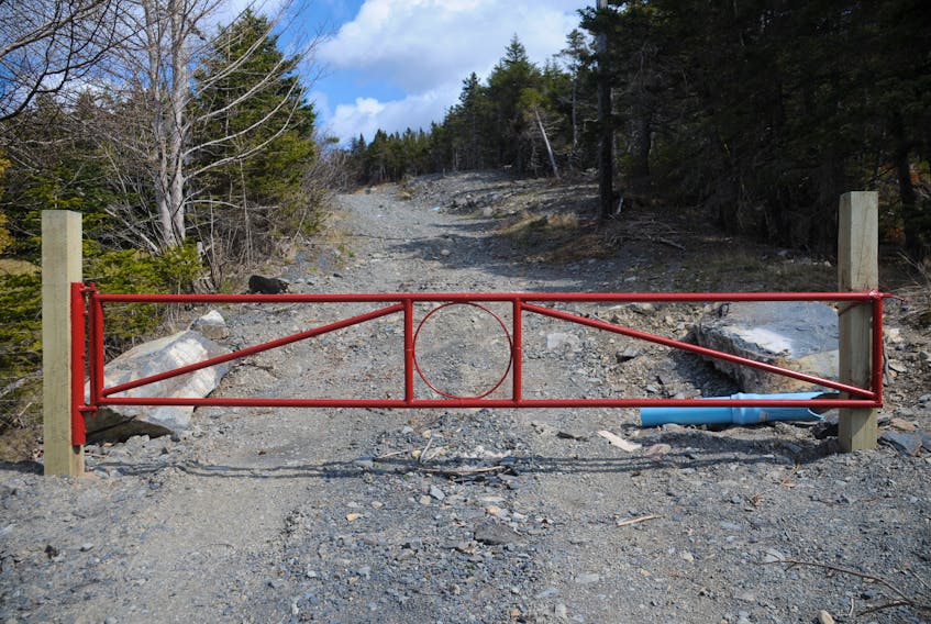 Bay Roberts council has agreed to move boulders at the edge of this gate to accommodate ATV users in Shearstown.
