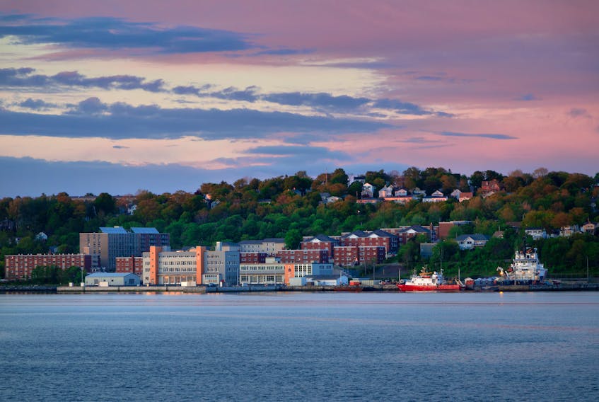 The Centre for Ocean Ventures & Entrepreneurship (COVE) at sunset. "With investments from Irving Shipbuilding and the federal and provincial governments, we’ve transformed an abandoned coast guard base in Dartmouth into the only place that has everything an ocean technology company needs to grow — wharves, deep-water piers, workshops, in-water labs, co-working space, programming, testing capabilities, and access to talent," says CEO Melanie Nadeau.