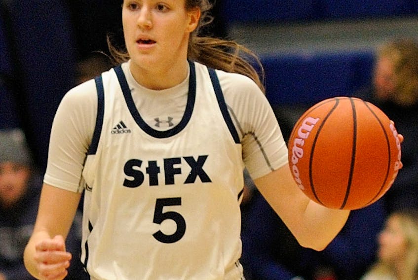 Antigonish native Briar MacDonald has been one of the key freshman contributors to the St. F.X. X-Women basketball program this season.