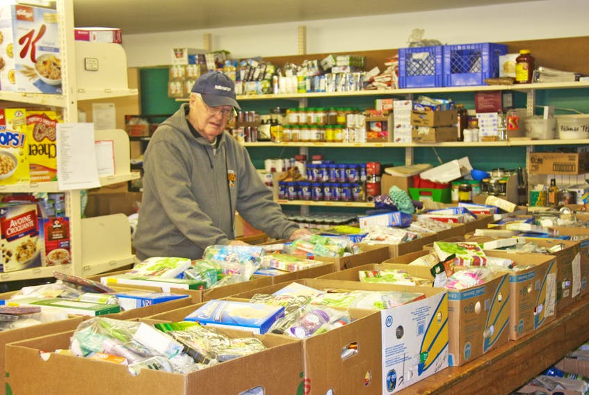 Manager Ted Cogan, with the tireless help of countless volunteers, help keep the Antigonish Community Food Bank up and running. FILE
