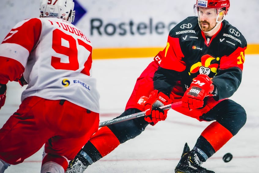 Antigonish native Alex Grant is in his second season with Jokerit of Finland in the Kontinental Hockey League (KHL). MIKKO TAIPALE/JOKERIT
