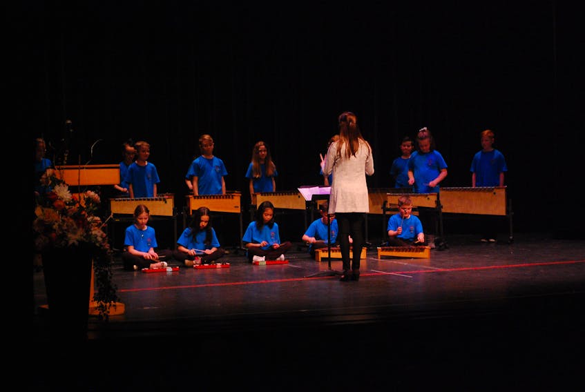 Forest Park Primary performs during the Central Newfoundland Kiwanis Music Festival’s Highlights of the Festival concert in 2018.