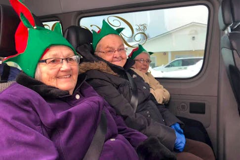 There was plenty of Christmas fun at the parade for these senior elves from the Golden Years Estate in Grand Falls-Windsor.