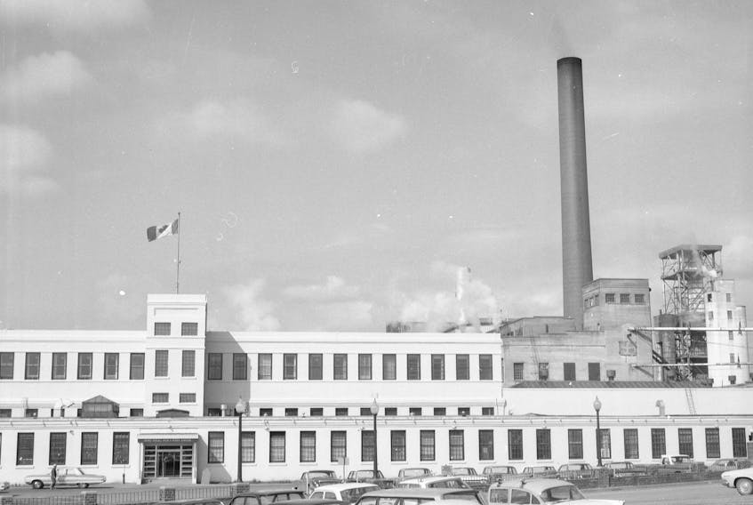 Courtesy of the Grand Falls-Windsor Heritage Society
Early 1960s in front of mill.