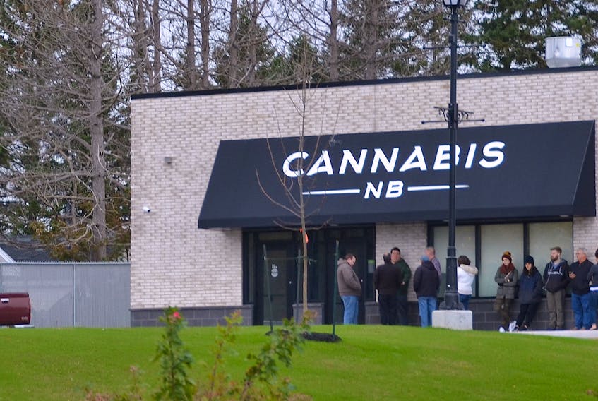 Sackville's Cannabis NB outlet was a busy spot on opening day last Wednesday.