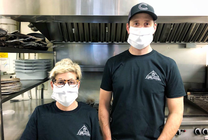 Renee Lavallee and Doug Townsend have transitioned their Canteen on Portland restaurant in downtown Dartmouth to the Canteen Community Kitchen to prepare some 400 meals per week for those in need during the COVID-19 crisis.