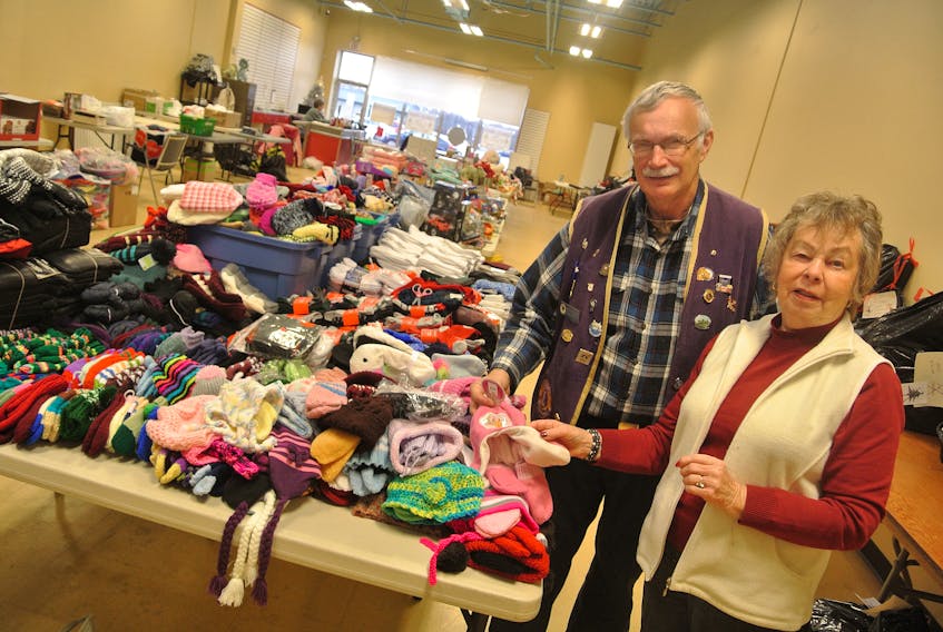 Amherst Lion Phil Baxter and volunteer Jean Cameron report the local Christmas For Kids program is well on its way to another successful year.