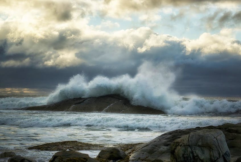 When there is an offshore storm passing, Bernice MacDonald leaves her home in Antigonish N.S. and heads to Tor Bay.  That's what she did last Saturday morning.  She says the wind and waves were spectacular thanks to post-tropical storm Michael!