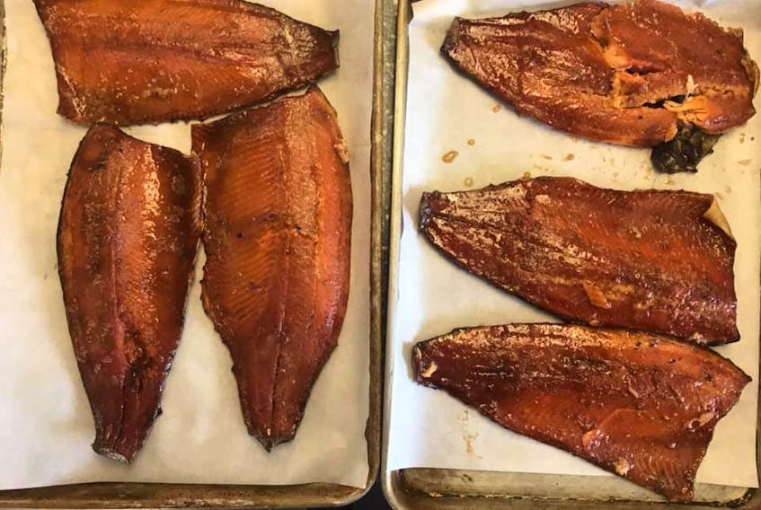 Here’s a great tip from Mike Hopping: I use maple syrup as a glaze when smoking trout! That looks delicious Mike!
