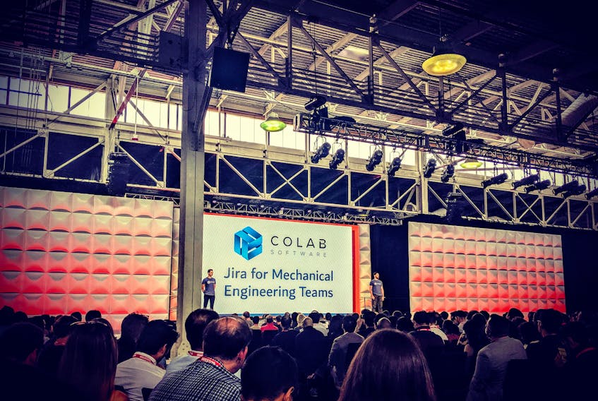 CoLab co-founders Adam Keating and Jeremy Andrews presented their company at the Y Combinator demo day in late August, at which 1,000 investors attended in person and a further 2,000 watched online. Contributed