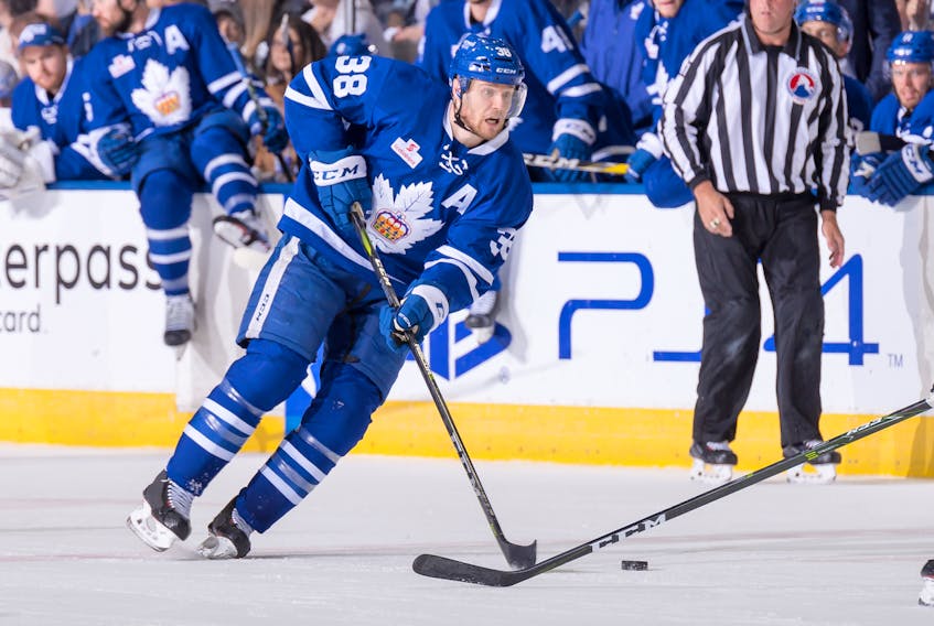 If the Toronto Marlies can defeat the Texas Stars in the AHL championship final beginning Saturday in Toronto, St. John’s native Colin Greening (38) will become just the second Newfoundlander to win a Calder Cup twice.